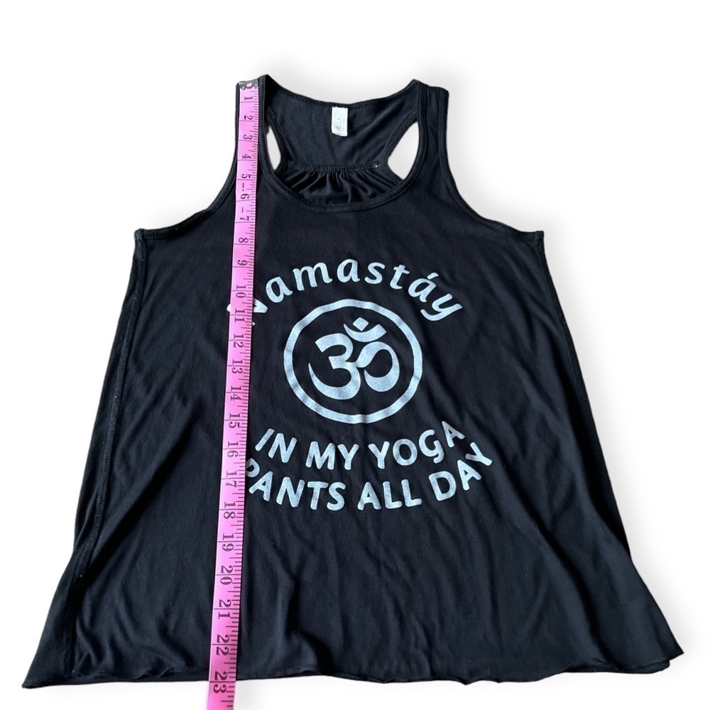 Namastay In My Yoga Pants All Day Women’s Tank Top, Small - Picture 6 of 7
